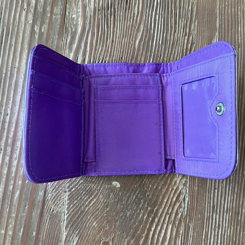 Flourscent Purple Monkey Wallet with sequins